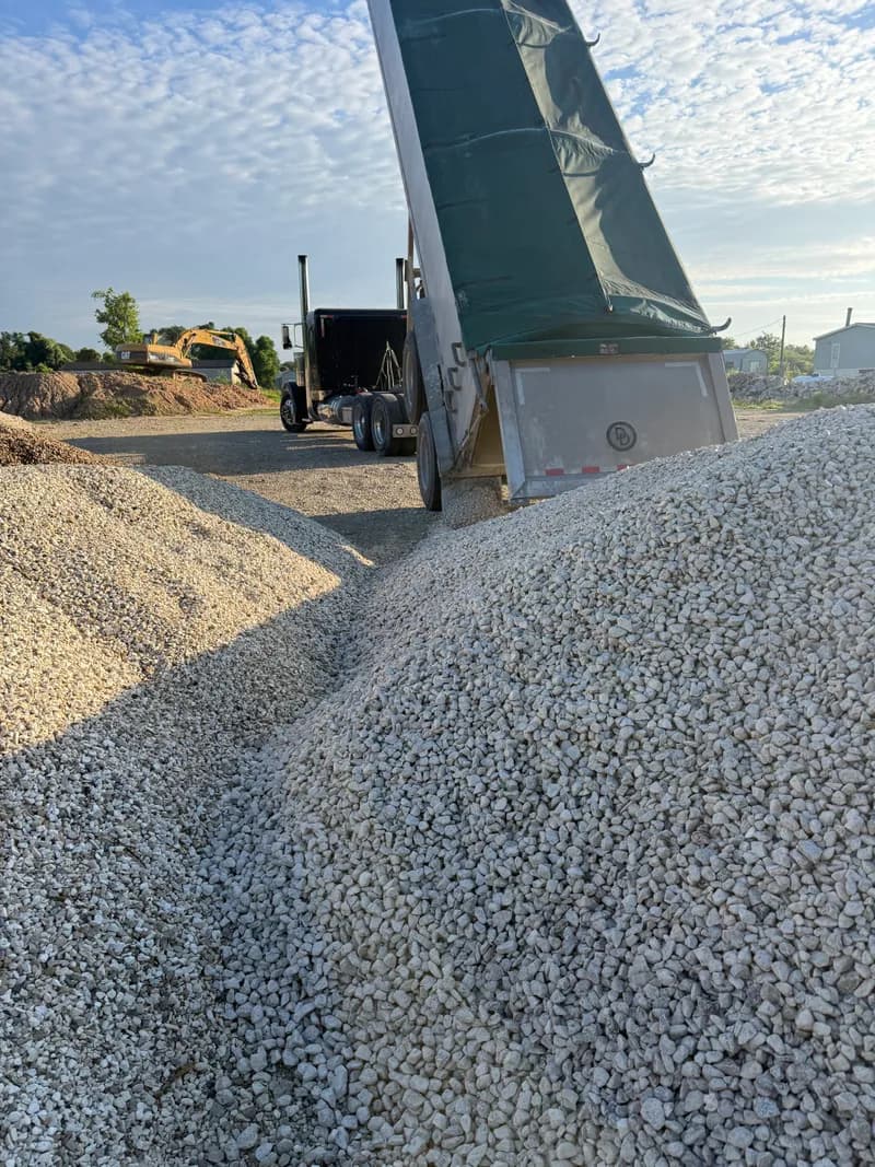 1" Washed Limestone Rock